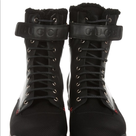 Gucci Web trimmed ankle boots - Picture 3 of 5